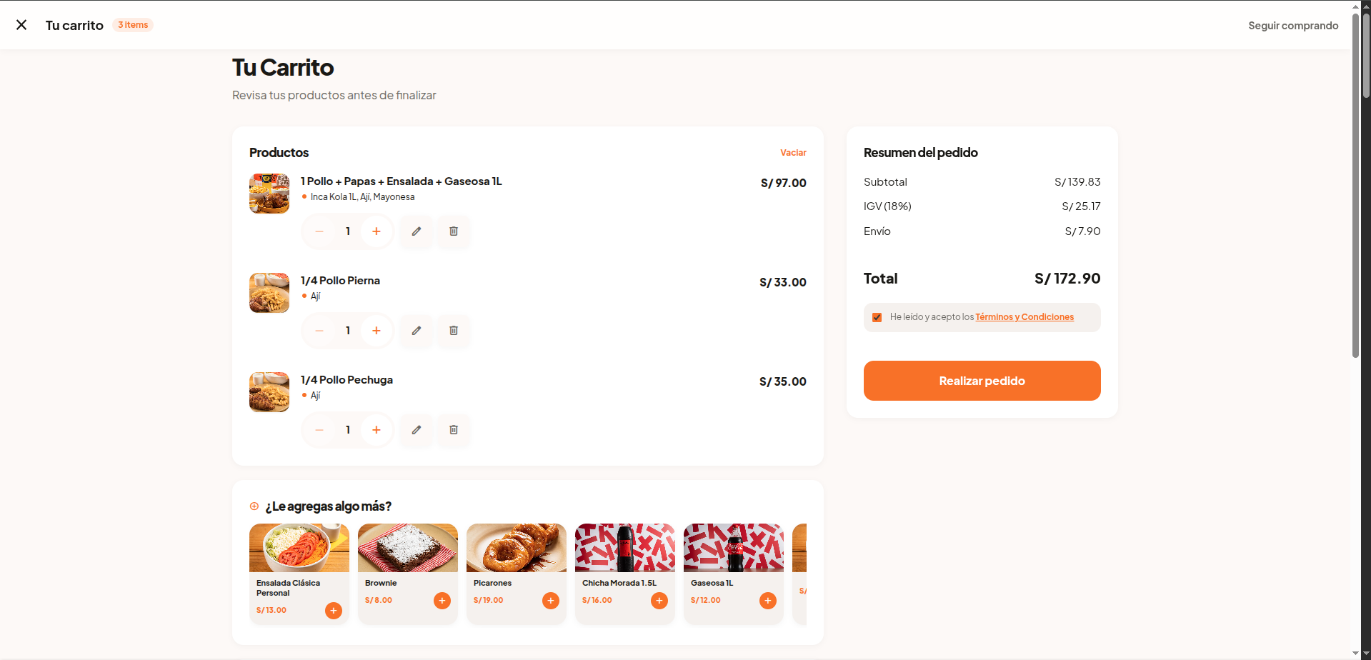 Carrito & Checkout